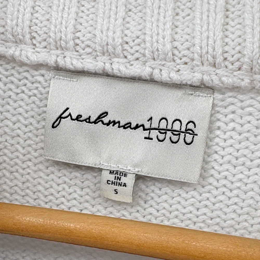 Freshman Blue and White Striped Sweater with Lemon Design - Picture 2 of 3